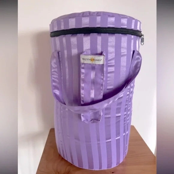 NEW 7” Purple Silk Practitioner case💛 Crystal Tones for Crystal Singingbowls ✨ - Picture 1 of 3